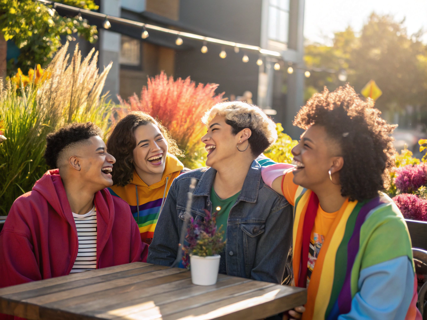 Encontro comunitário acolhedor de mulheres LBTQ+